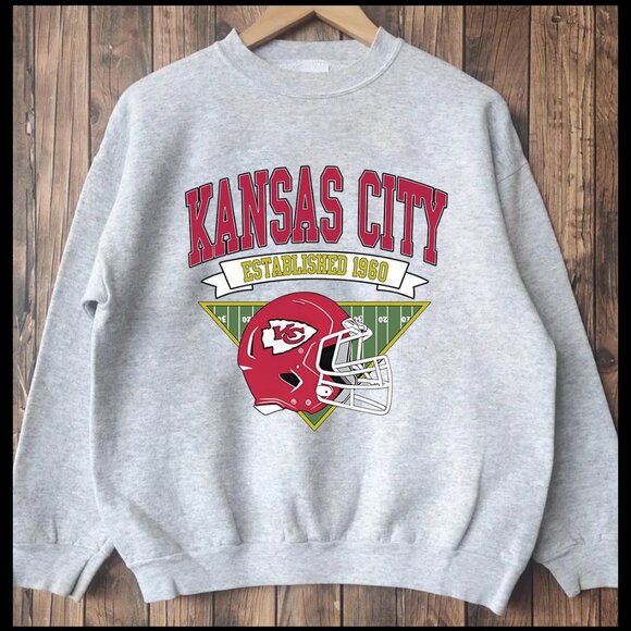 Kansas City Chiefs Football Sweatshirt KC Chiefs Kansas City Chiefs Shirts - Picture 2 of 2